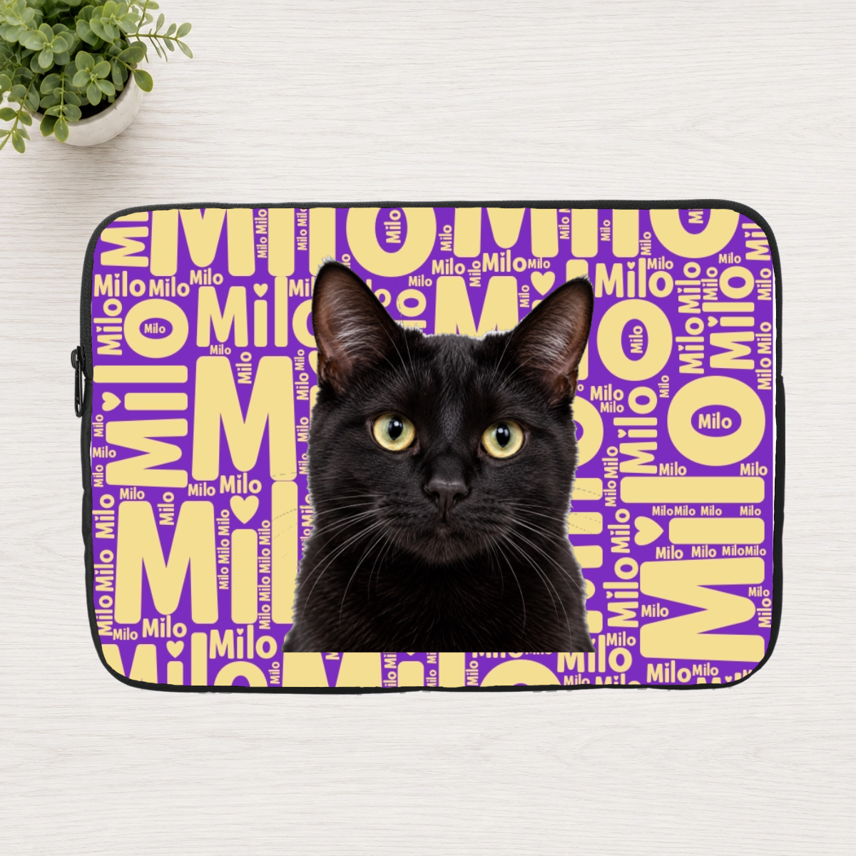 Signature Moments Personalized Cat Laptop Sleeve