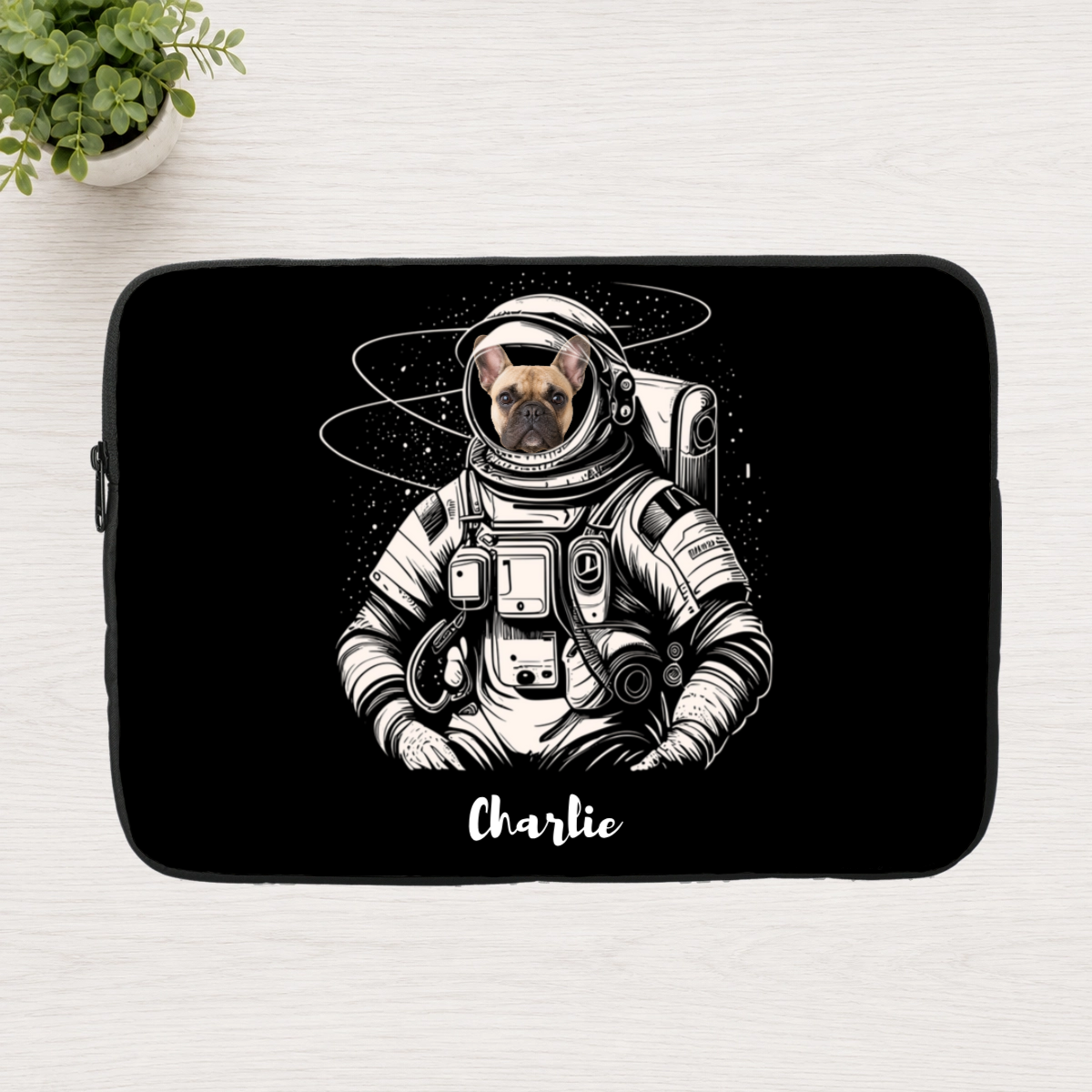 Out of This World Personalized Dog Laptop Sleeve