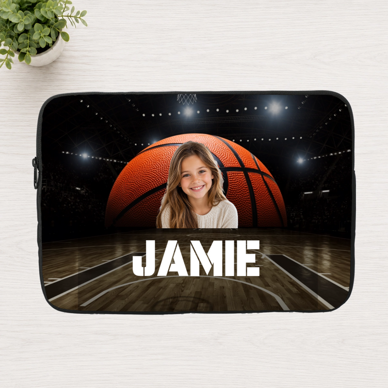 Center Court Personalized Kid Laptop Sleeve