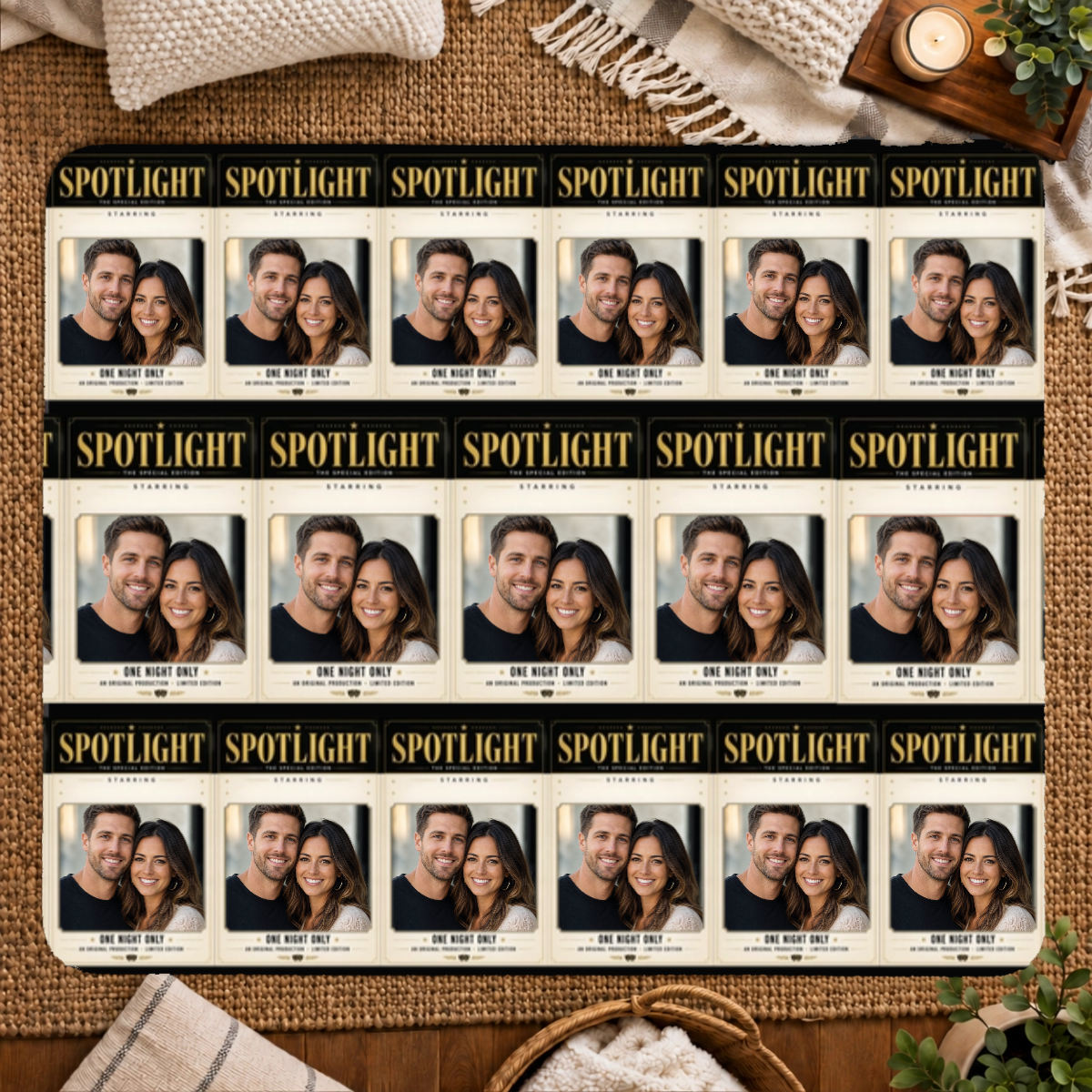 In the Spotlight Personalized Couple 50x60 Sherpa Blanket