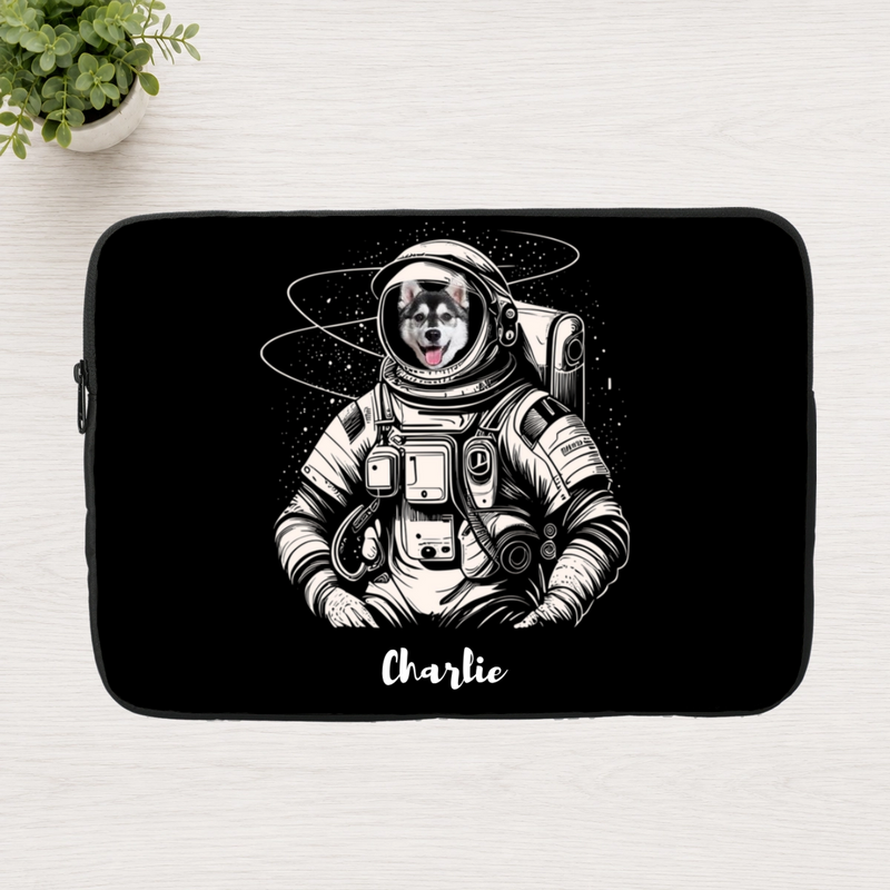 Out of This World Personalized Dog Laptop Sleeve