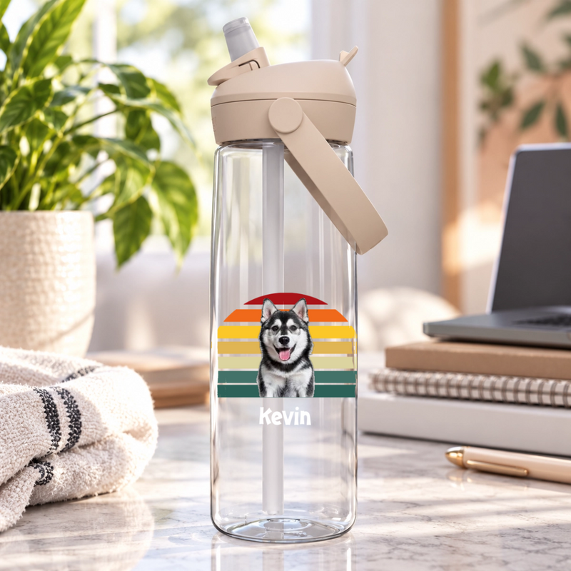 Happy Trails Personalized Dog CamelBak Thrive™ 25 oz Flip Straw Bottle