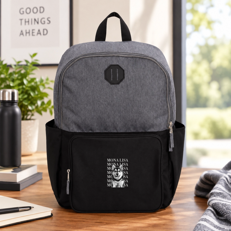 Headliner Personalized Dog Paired Recycled 15" Laptop Backpack