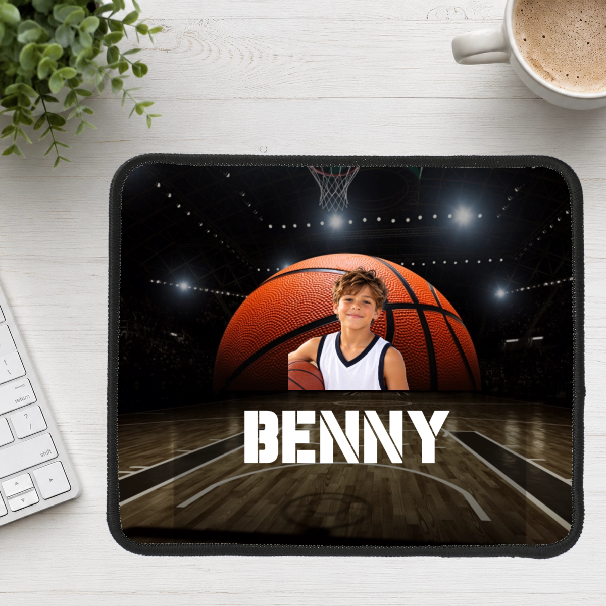 Center Court Personalized Kid Mouse Pad