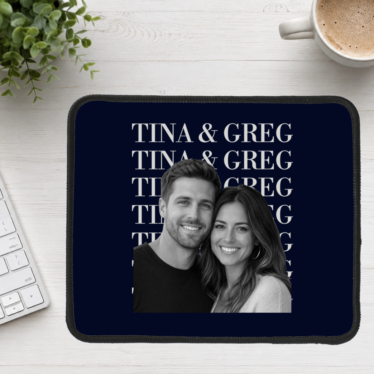 Headliner Personalized Couple Mouse Pad