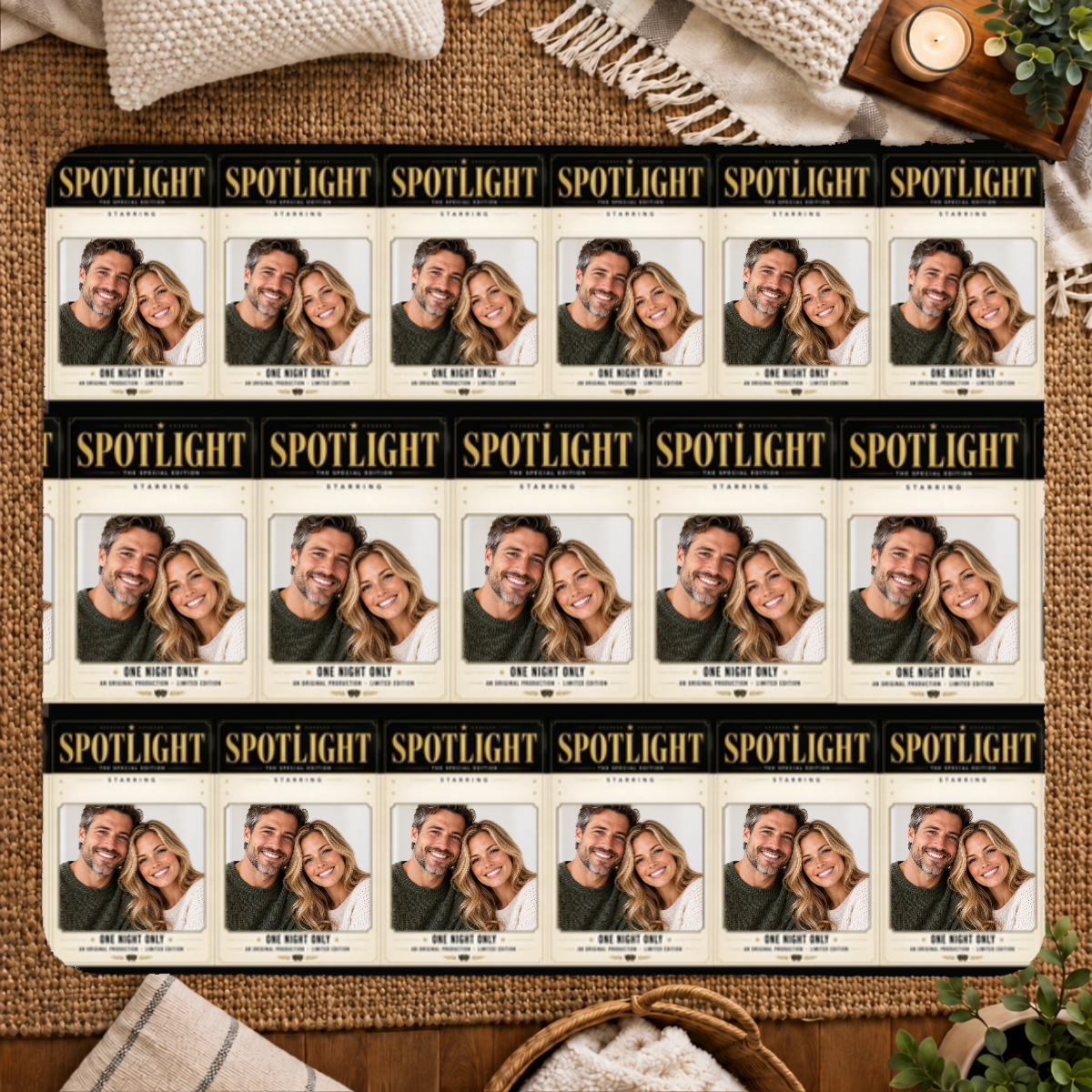 In the Spotlight Personalized Couple 50x60 Sherpa Blanket