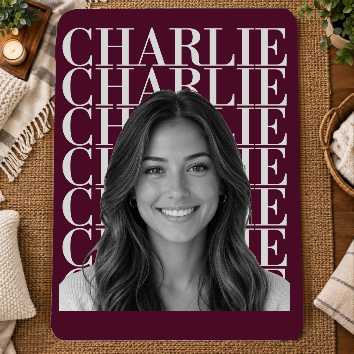 Headliner Personalized 60x80 Sherpa Blanket