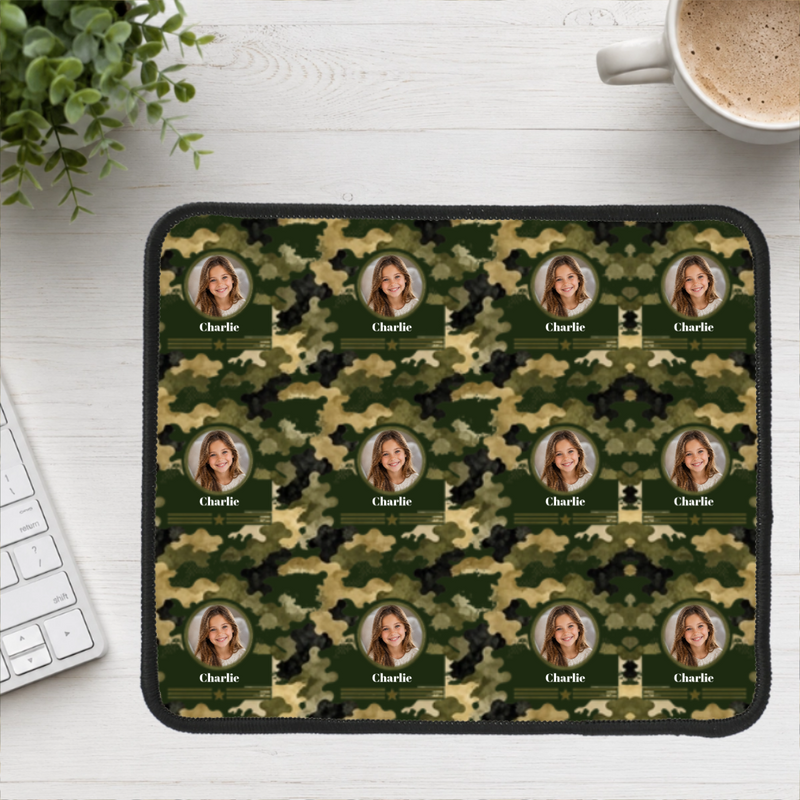 Heritage Camo Personalized Kid Mouse Pad