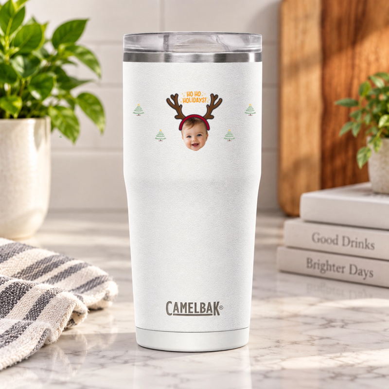 Ho Ho Holidays Personalized Kids CamelBak Thrive Leak-Proof Tumbler 20 oz