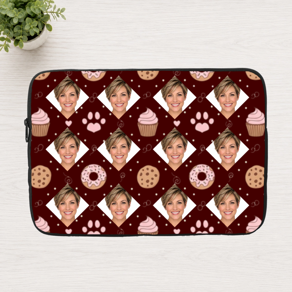 Paws & Pastry Personalized Laptop Sleeve