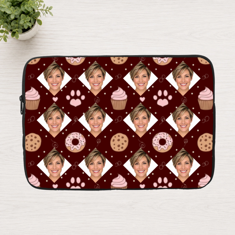 Paws & Pastry Personalized Laptop Sleeve
