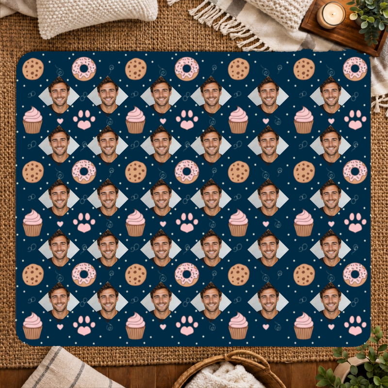 Paws & Pastry Personalized 50x60 Sherpa Blanket