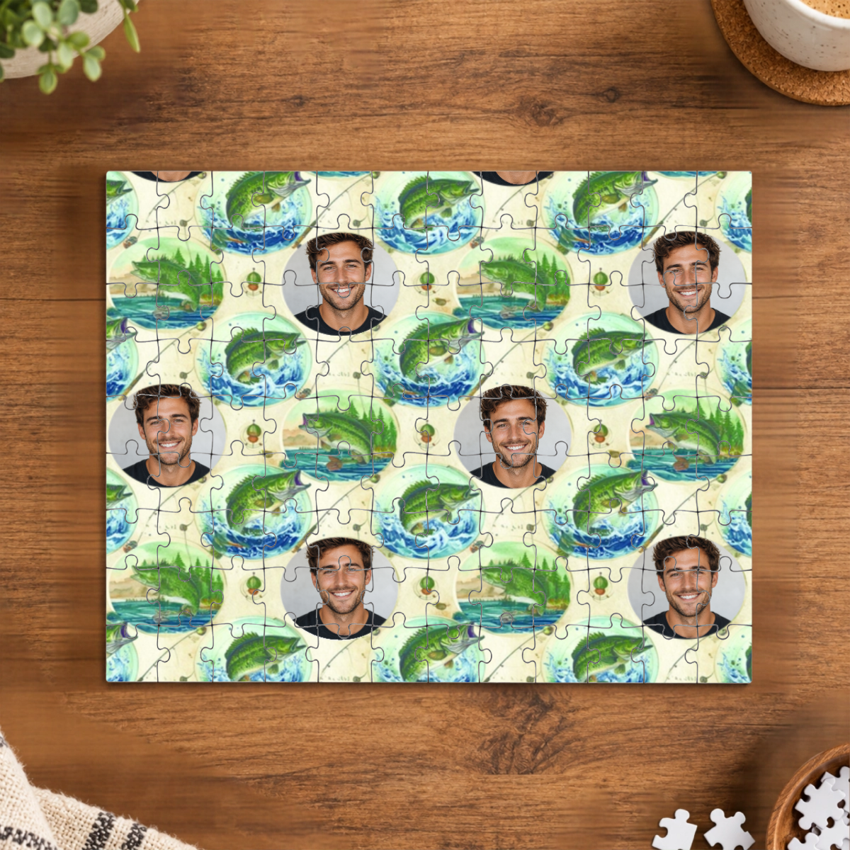 Fresh Water Action Personalized Puzzle