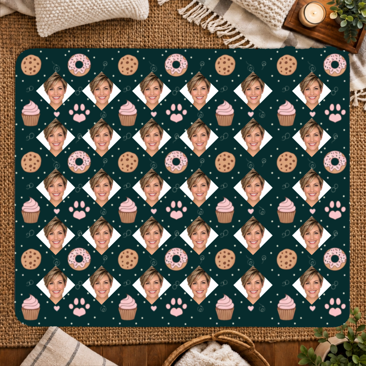 Paws & Pastry Personalized 50x60 Sherpa Blanket
